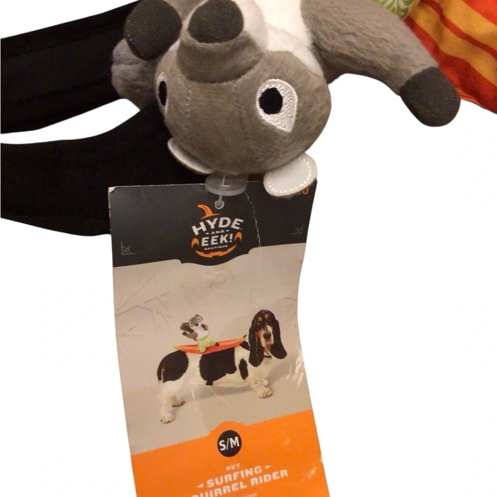 Hyde & Eek Boutique Surfing Squirrel Dog Costume Size S/M
